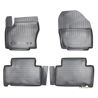 Gummifußmatten 3D Gummimatten Passend Für Ford S-Max 2006-2015 4 Tlg