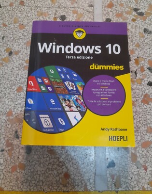 WINDOWS 10 FOR DUMMIES ANDY RATHBONE HOEPLI 2018 3°ED LIBRO TECNICO PROFESSIONA