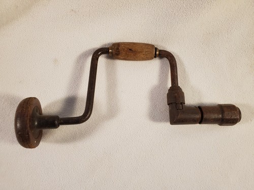 Antique Vintage Hand Brace Bit Drill 