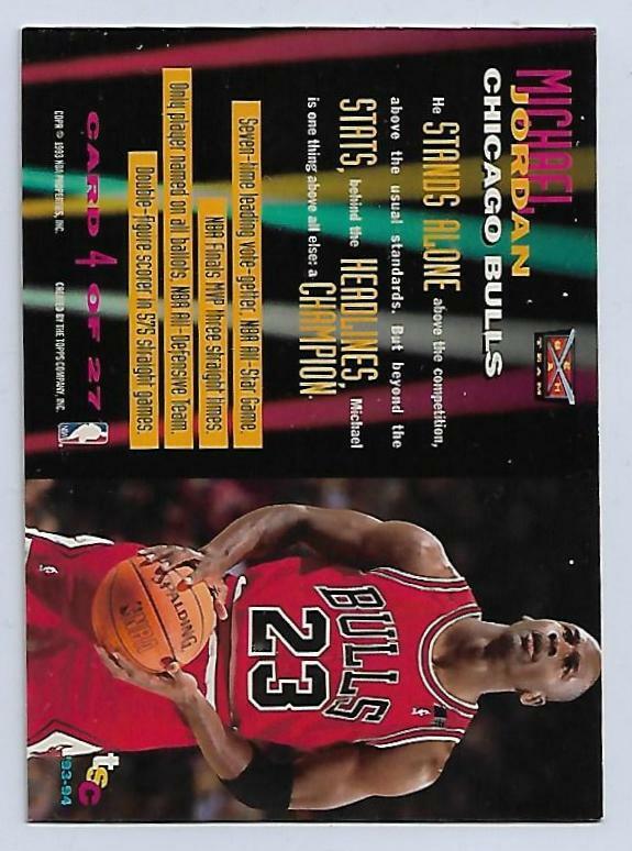 1993 94 Topps Stadium Club Beam Team Michael Jordan | eBay