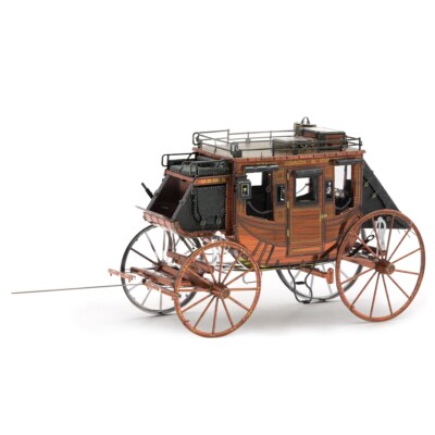 Fascinations Metal Earth Wild West Stagecoach 3D Steel Puzzle Model Kit MMS189