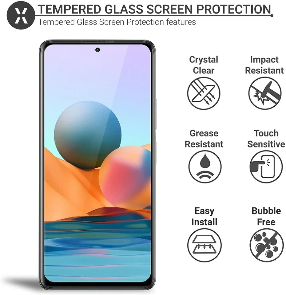 适用于小米 17 15T 15 14T Redmi Note 15 14 13 12 11 9 Pro Max 9H 屏幕保护膜 — 第 3/4 张图片