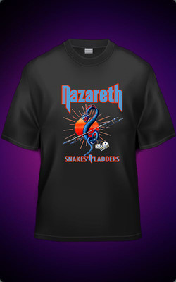 NAZARETH - SNAKES'N'LADDERS- SIZE- S. LAST ONE!!! VINTAGE DESIGN-.VERY RARE 