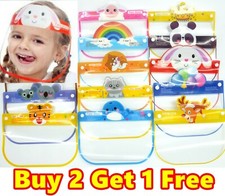 Child Kids Face Shield Visor Full Protection Mask Clear Transparent PPE Anti Fog
