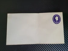 never used U534 3c dark violet postal stationary letter size envelopes