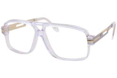 Cazal Men's Eyeglasses 6023 002 Crystal/Gold/Silver Optical Frame 60mm