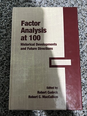 Factor Analysis At 100 : Historical Developments and Future Directions by Ro,B4