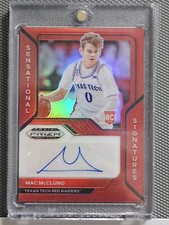 2021 Panini Draft Picks Sensational Signatures # SA-MAC Mac McClung RC Auto /199