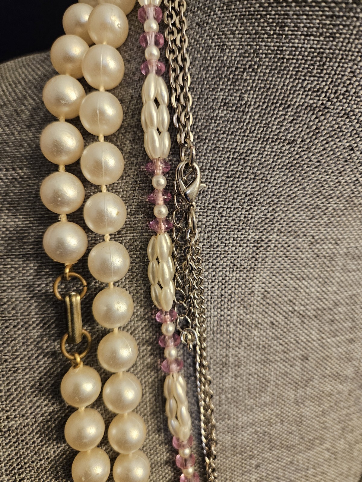 3 Vintage Assorted Statement Necklaces - image 8