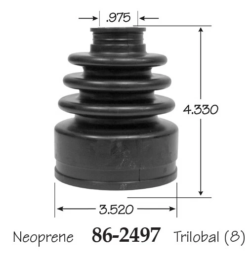 Bota de eje CV interior y exterior para Honda Ridgeline AWD delantera 2017-2018 Foto 2 de 4