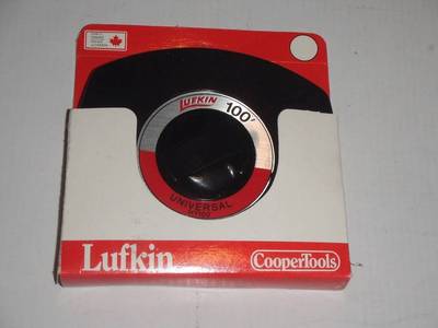 LUFKIN COOPER TOOLS 3/8''x100' Universal Long Steel Tape HY100 Made in Canada NEW