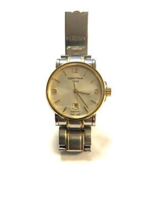 DAU, Certina 1888 DS Caimano Lady, Day Date Quarz, Stahl/Gold, Swiss Made, Top!