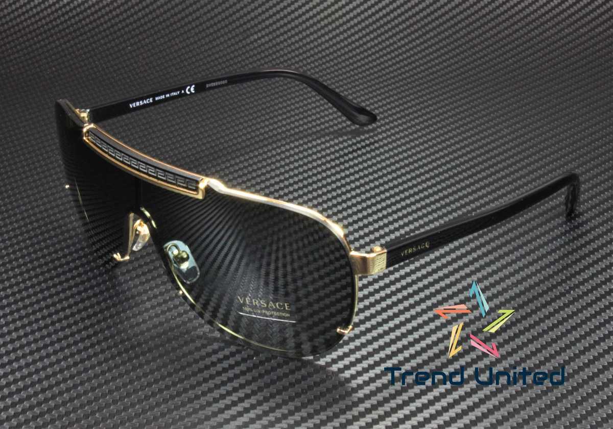 VERSACE VE2140 100287 Gold Gray 40 mm Men s Sunglasses