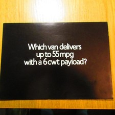 RELIANT KITTEN 848cc Van UK Market Original Sales Brochure September 1976