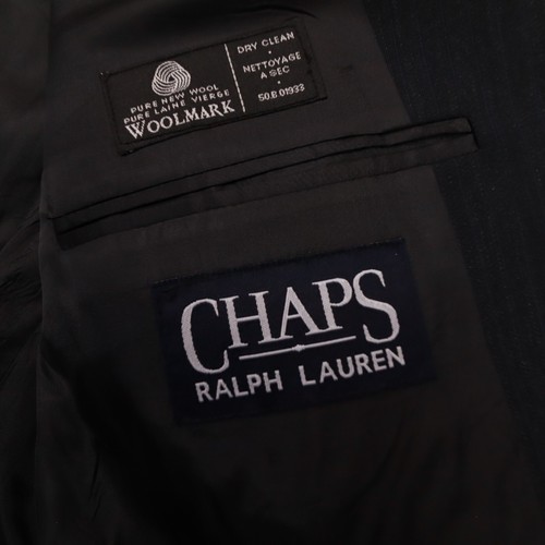 Chaps Ralph Lauren Men's Vintage Navy Blue Herringbone Blazer size 40R - Picture 4 of 12