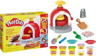 Kitchen Creations Pizza Oven Playset with 6 Cans & 8 Accessories, Back to School