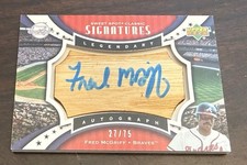2007 Upper Deck Sweet Spot Classic Signatures Fred McGriff barrel blue auto /75!