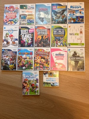 Nintendo Wii Games: Pick & Choose Tested Working Mario Guitar Hero Sports
