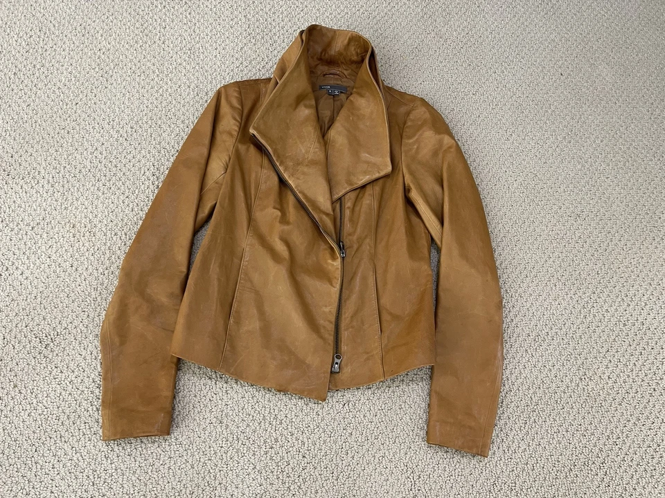 Vince Mujer Chaqueta Cuero Talla S Foto 3 de 4