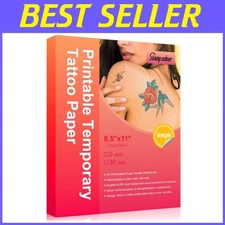 Custom Temporary Tattoo Stickers - 30 Sheets