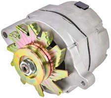 Jegs Ford 1-wire Alternator 100 Amp Output With V-belt Pulley Natural Finish