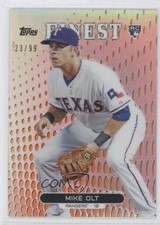 2013 Topps Finest Orange Refractor 23/99 Mike Olt #79 0f6
