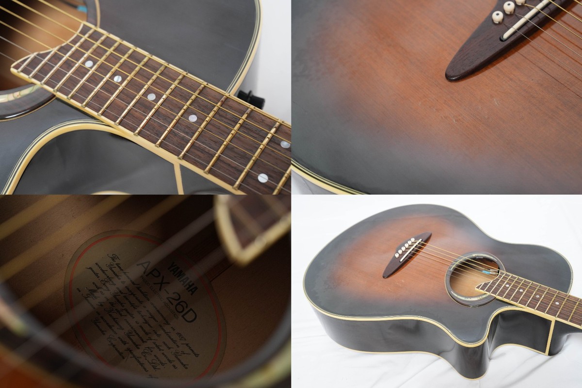 YAMAHA APX-26D Sunburst (preamp defective) 1980s w/Hard Case Ship