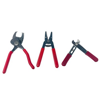 Vintage Heyco 29 Strain Relief Pliers & Ideal 45-121 Wire Stripper Lot, 3 Pcs