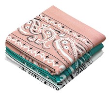Classic Colorful Bandana Handkerchiefs for Women- 3 Pack Gift Set, 100 Cotton...