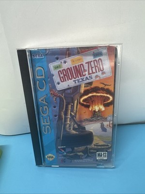 Ground Zero Texas Sony Imagesoft Sega CD 2 disc COMPLETE+reg card-!
