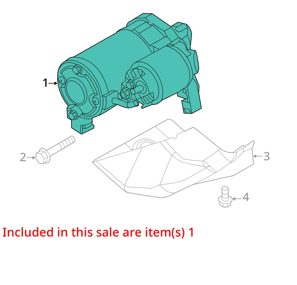 Motor de arranque usado se adapta a: Mitsubishi Mirage 2017 grado A Foto 3 de 4