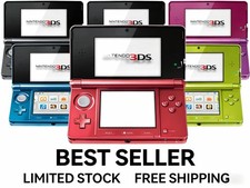 Nintendo 3DS Console Region Free Very Good Cond 32GB SD USB Cable Stylus Tested