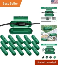 Weatherproof Outdoor Extension Cord Cover Green