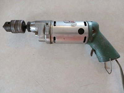#ad Vintage Power Powr Kraft 1 4quot; Electric Drill Tool w Craftsman Chuck Working $16.95