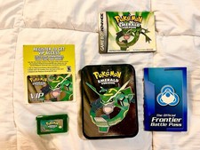 Pokemon Emerald Version Complete in Box with Collector's Tin