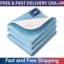 Washable Waterproof Bed Pad Reusable Incontinence Mat for Chair Crib Sofa 24x18