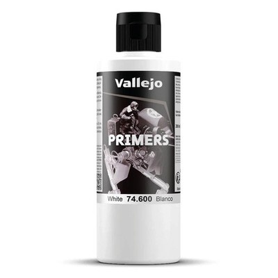 Vallejo - Surface Primer Color | White Acrylic Primer 200 ml 6.76 fl.oz. NEW