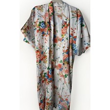 Vintage Kimono Floral Robe Japan Size 40 Mint Condition