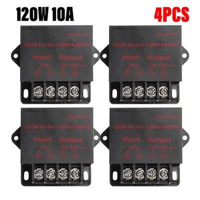 DC 24V to DC 12V 10A 120W Converter Step Down Voltage Regulator Buck Reducer 4PC