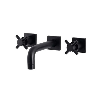 Kingston Brass KS6120DX Concord Two-Handle Mount Bathroom Faucet Matte Black