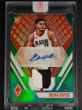 Rayan Rupert 2023-24 Panini Phoenix Basketball RC Auto Patch Green 4/5 [3hk