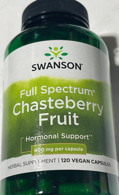Chasteberry Fruit 400 mg 120 Caps. Menopausal & Menstrual Support Balance & Skin