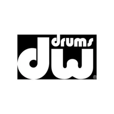 DW Bass Drum Logo Sticker, White