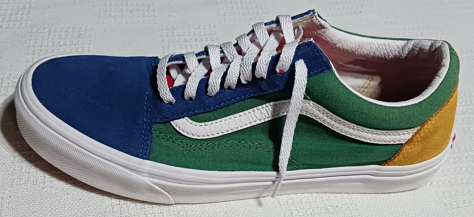 VANS Old Skool "Yacht Club" Sneakers In  Blue, Green, Yellow And Red. Size 9.5 thumbnail 17