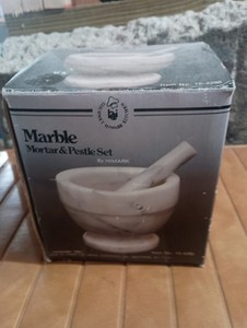 Gourmet Himark Collection Marble Mortar And Pestle Set New In box