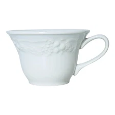 Homer Laughlin THEME OFF WHITE EGGSHELL TH101 Embossed Fruits Cup NEW