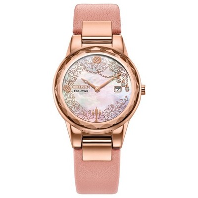 Citizen Women's Belle Date Window Pink Eco-Drive Watch 29MM GA1083