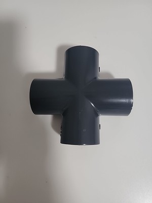 IPEX 036118 1'' PVC SCH-80 Cross Socket x Socket x Socket x Socket Xirtec-140 New