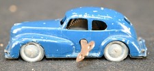 Vintage Made in Japan Tinplate Mechanical Wind-Up Sedan   4.25"   Working