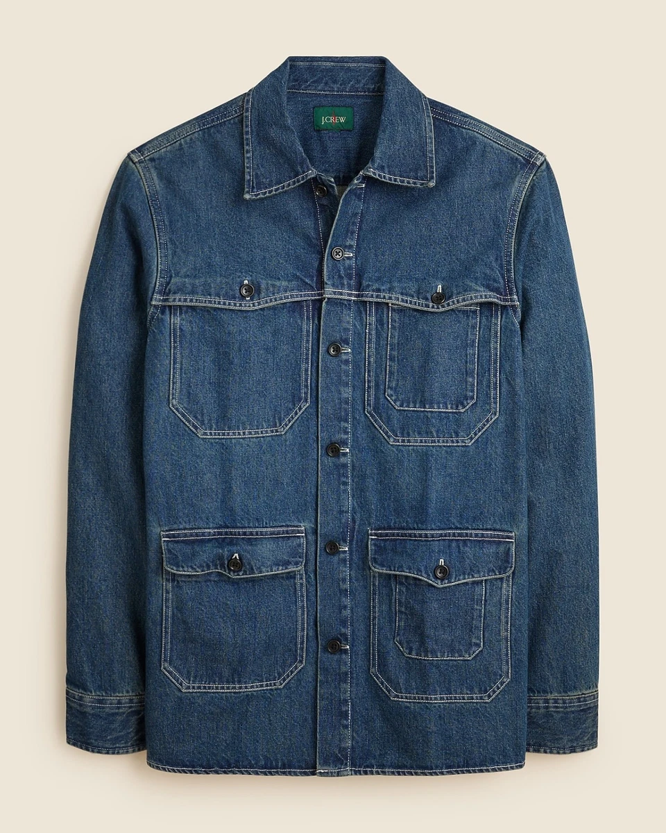 J.CREW Denim Coats, Jackets & Vests for Cotton Outer Shell Men for